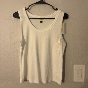 🤍 Universal Thread White Ribbed Tank Top – Size XL – NWT